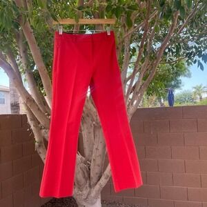 Derek Lam 10 Crosby Pants Womens 0 Red Formal Designer Professional Career